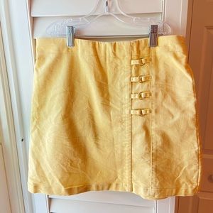 Violets and Roses bright yellow skort